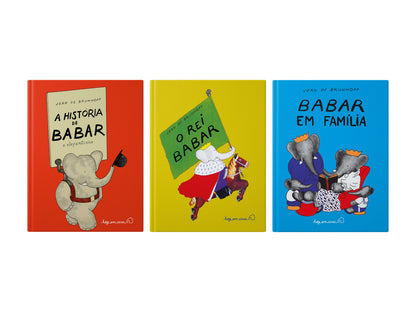 Coleção "Babar, o elefantinho", 3 vols, Jean de Brunhoff