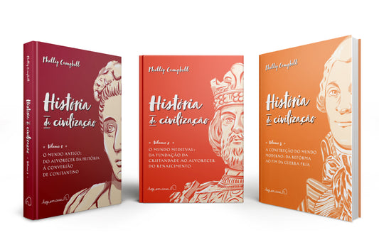 História da civilização, 3 vols., Phillip Campbell